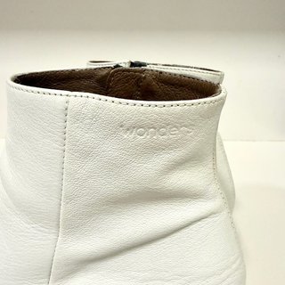 Talla 39 - Botines de piel blancos Wonders