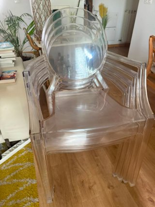 4 Sillas Policarbonato Westwing Transparentes