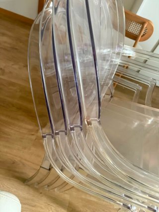 4 Sillas Policarbonato Westwing Transparentes