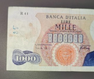 Banconota Lire Mille 1000 Banca d'Italia