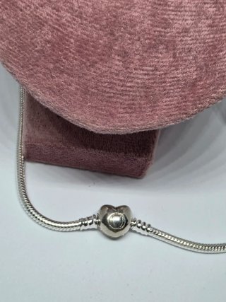 Collar Pandora Corazón Plata 50cm