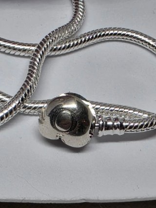 Collar Pandora Corazón Plata 50cm