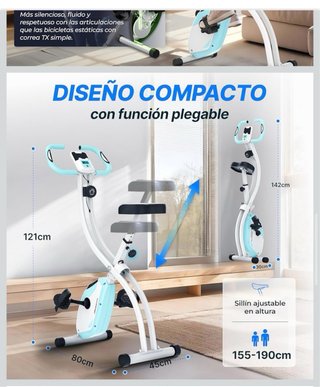 Bicicleta Estática Ultrasport F-Bike Plegable
