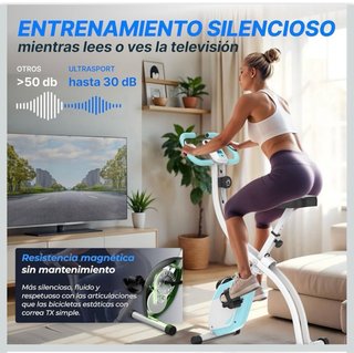 Bicicleta Estática Ultrasport F-Bike Plegable
