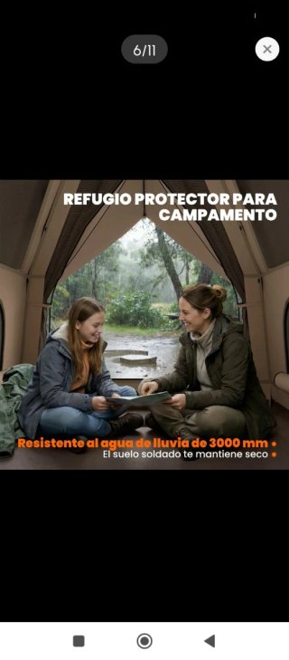 Tenda da campeggio beige per attività all'aperto