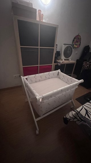 Minicuna bebé con estampado