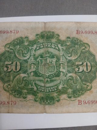 Billete 50 Pesetas Banco de España 1906