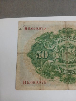 Billete 50 Pesetas Banco de España 1906