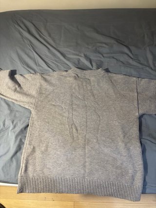 Sudadera Ami Paris Gris Corazón Negro
