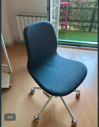 Silla de escritorio Ikea LANGFJALL azul