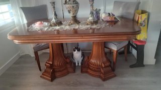 Mesa antigua madera olivo