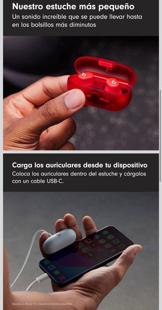Beats Solo Buds Rojos Inalámbricos
