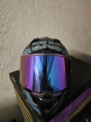 Casco LS2 Challenger Azul y Negro