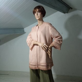 Dos chaquetas Zara ante rosa y verde M