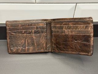 Cartera de piel Desigual Marrón