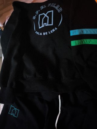 Chándal S.F. El Pilar Negra Talla M