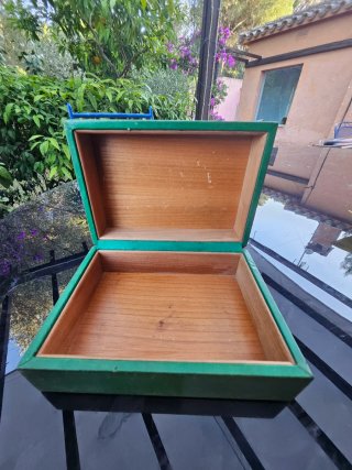Caja Rolex Antigua Verde años 60/70