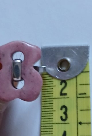 Anillo Tous Plata y Rodonita Rosa, diám. 16,1 mm