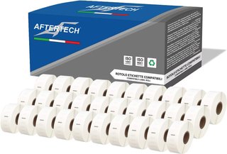 Aftertech rollos etiquetas adhesivas compatibles