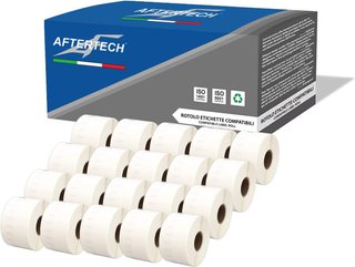 Aftertech rollos etiquetas adhesivas compatibles