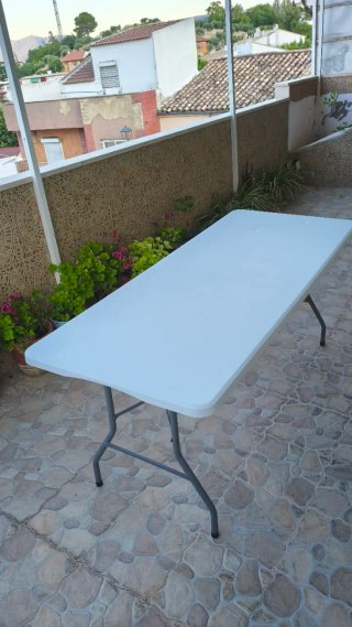 Mesa plegable 180x74x74cm