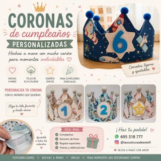 Coronas de cumpleaños personalizadas
