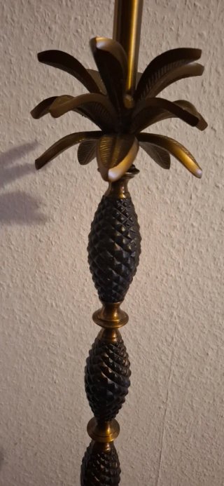 Lámpara de diseño piña oro viejo/negro