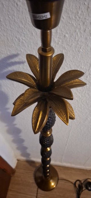 Lámpara de diseño piña oro viejo/negro