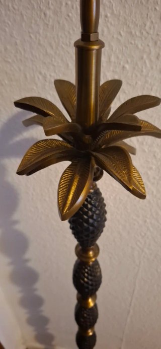 Lámpara de diseño piña oro viejo/negro