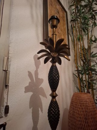 Lámpara de diseño piña oro viejo/negro