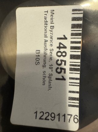 Meinl 10 Byzance Splash