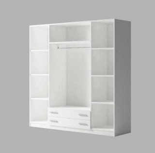 Armario blanco de madera