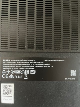Portátil Lenovo Legion 5 Ryzen 7 RTX 5060/Window