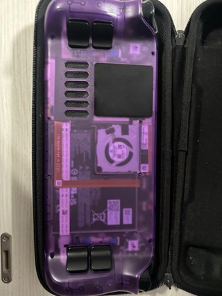 Steam Deck Transparente Morado + Accesorios