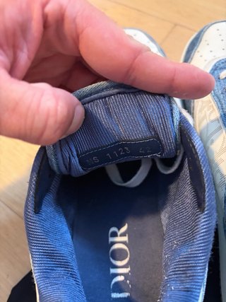 Dior B27 Bajo Blanco Azul Denim