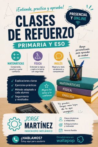 Clases refuerzo: mates física e ingles