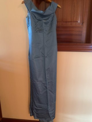 Vestido de fiesta azul largo