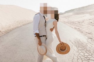 Vestido Novia / Postboda con Flecos