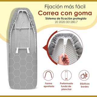 Funda tabla planchar ajustable calor vapor