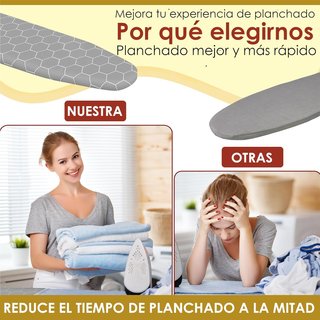 Funda tabla planchar ajustable calor vapor