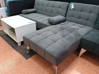 Sofá cama terciopelo negro Chollo!