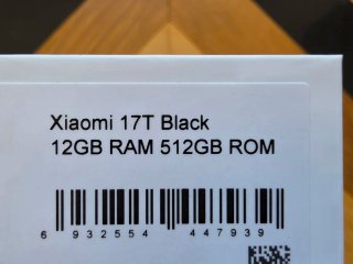 NUEVO Xiaomi 17T 512GB Negro 12GB RAM