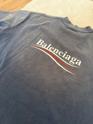 Camiseta Balenciaga Gris Lavado