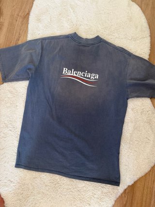 Camiseta Balenciaga Gris Lavado
