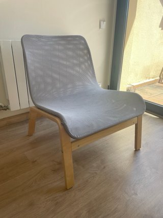 Silla IKEA NOLMYRA Gris y Madera