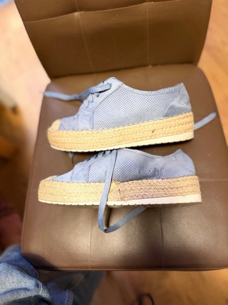 Zapatillas estilo alpargata azul