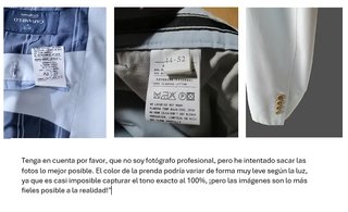 Traje Caramelo Celeste Algodón T52 T44