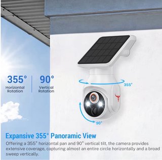 Cámara WiFi Solar 1080P Exterior PTZ IP65 IA