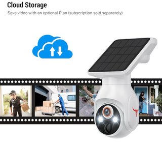Cámara WiFi Solar 1080P Exterior PTZ IP65 IA