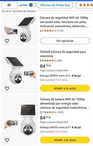 Cámara WiFi Solar 1080P Exterior PTZ IP65 IA
